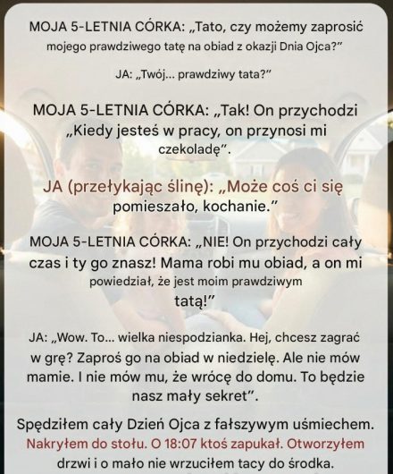 Nieoczekiwane pytanie mojej córki zmieniło nasze plany na Dzień Ojca