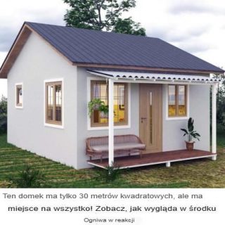 Ten mały domek ma zaledwie 30 metrów kwadratowych i robi furorę w internecie! Zobaczcie, co jest w środku!