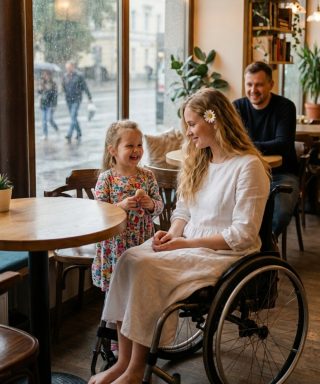 „Mój tata kazał mi powiedzieć, że jesteś piękna” – szepnęła mała dziewczynka do kobiety, którą zostawiła na pierwszej randce – nieświadoma, że ​​mężczyzna, którego się obawiała, może okazać się najbezpieczniejszą niespodzianką ze wszystkich”.