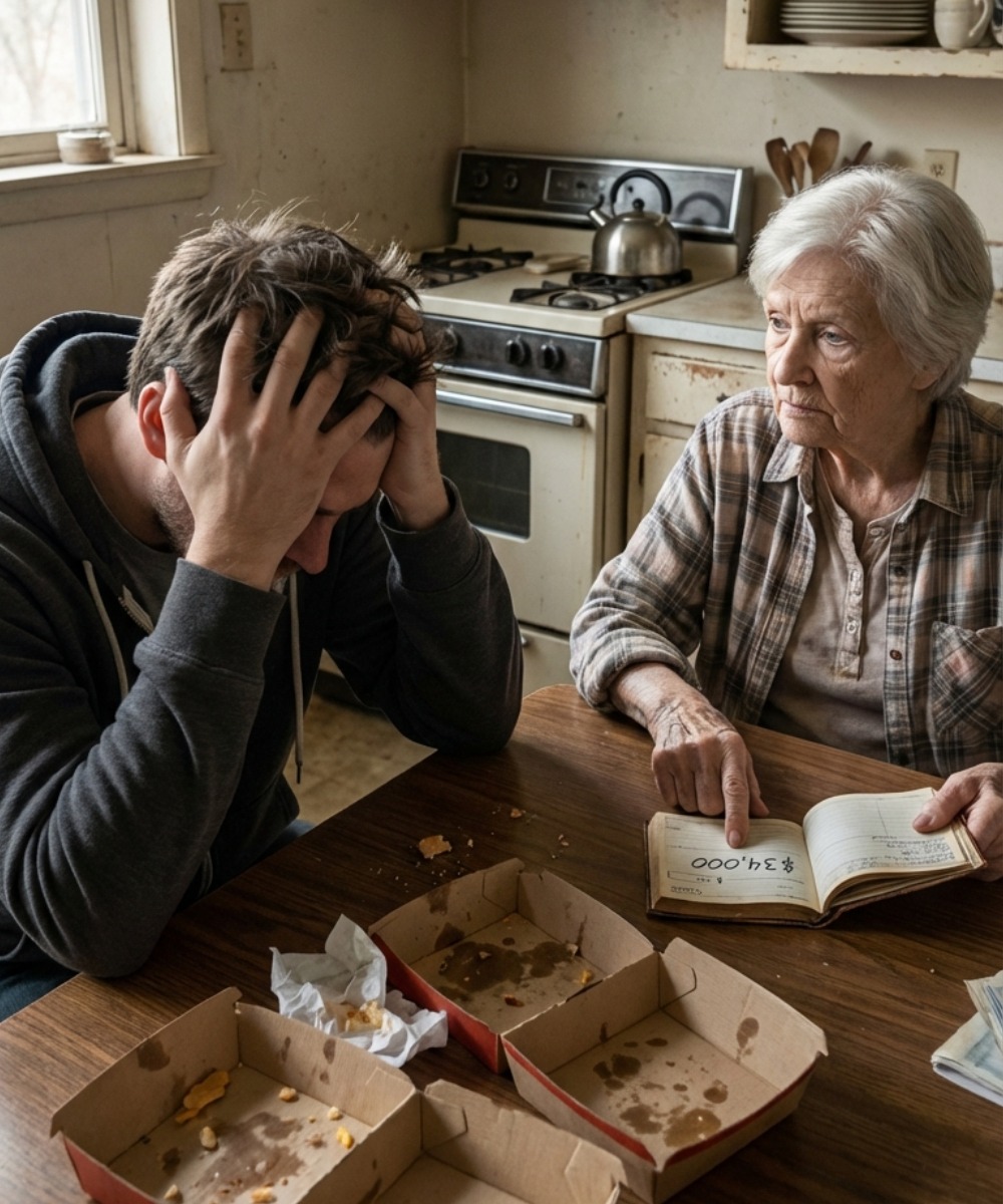 Burger za 28 dolarów, rzut oka na oszczędności mojej babci i niespodziewany sygnał ostrzegawczy.