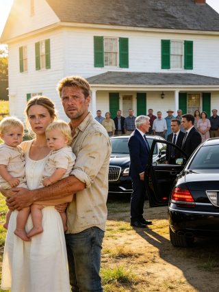 W wieku 36 lat poślubiłem żebraczkę, która później urodziła mi dwójkę dzieci — aż pewnego dnia przyjechały trzy luksusowe samochody i ujawniły jej prawdziwą tożsamość, szokując całą wioskę…