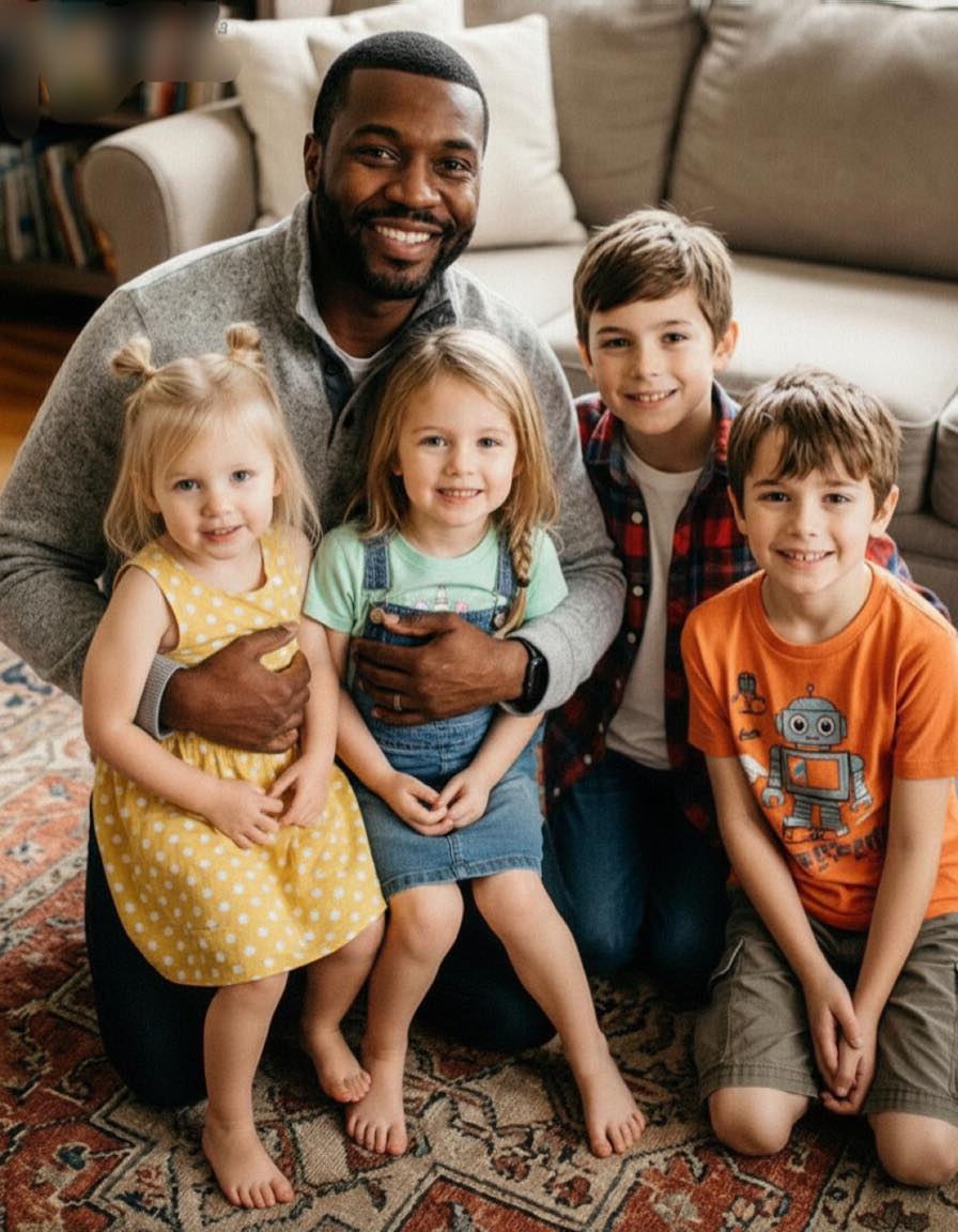 Adoptowałam czwórkę rodzeństwa, które miało zostać rozdzielone – rok później pojawił się nieznajomy i ujawnił prawdę o ich biologicznych rodzicach